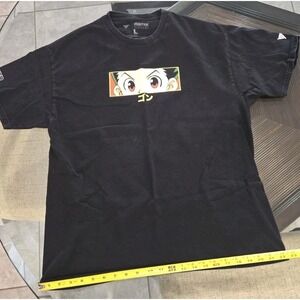Hypland Hunter x Hunter Anime Gon Eyes T-Shirt sz L Black